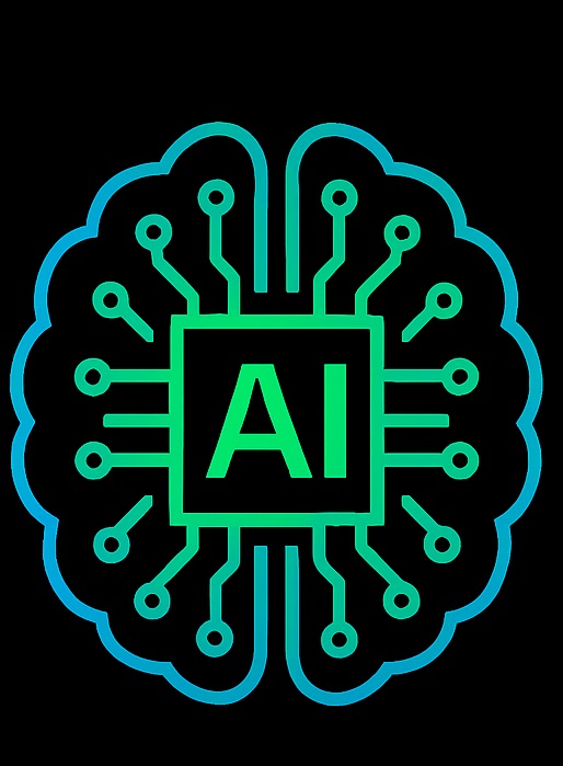 Abstract visualization of AI services